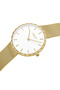 V252Lxgimg Quartz Wicker Gold Color White Dial 32 mm Women Wrist Watch - 8