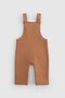 Organic Cotton Baby Salopet with Fluffy Inside Brown - 3