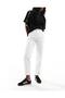 White Women's Mom Jean High Waist Stretchy Lycra Women's Jeans