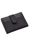 Black Unisex Leather Card Holder 0107S3L - 4