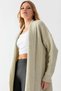 Midi Length Shawl Collar Oversize Knitwear Cardigan Aw25Hi0014 - 4