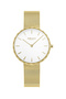 V252Lxgimg Quartz Wicker Gold Color White Dial 32 mm Women Wrist Watch