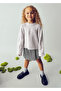 Girl's Sequin Detailed Sweater Gray 4306 - 3