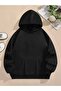 Blue Feather Back Printed Oversized Unisex Women/Men Hoodie Sweatshirt - 2