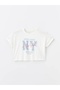 Xside Active White Crew Neck Printed Women's Sports T-Shirt - 5