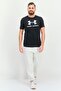 Men Sportswear Fit Short Sleeve Outdoor T-Shirt, Black - 4