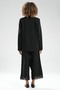 Women's Pleated Design Trousers with Lace Detail on the Legs - 6