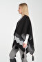 Wave Patterned Tasseled Knitwear Poncho - Oversized Women's Poncho with Fisherman Stitching, Stylish Shawl Poncho for Outerwear - 7