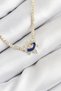Brass Zircon Stone Watercourse Eye Model Gold Color Women's Necklace - Ebj250902W37767