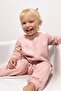 Organic Cotton Pink Zippered Baby Romper with Fluffy Inside