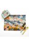 Children's Lunch Cover Kindergarten and Primary School Rainbow Cloud Patterned Washable Lunch Cloth