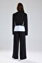 Women's Brooch Detailed Double-Breasted Slim Fit Design Blazer Jacket - 5