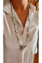 Long Design Glass Bead Nare Necklace