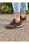 Women's Lace-Up Colorful Sole Sneaker Walking Shoes - 6
