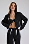 Women's Brooch Detailed Double-Breasted Slim Fit Design Blazer Jacket - 2