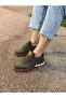 Women's Lace-Up Colorful Sole Sneaker Walking Shoes - 7