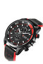 Water Resistant Chronograph Watch 8250 - 48 mm - Black - 2