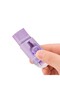 Eraser, Flippy, Bear Pattern, with 2 Refills, Pull-Push Adjustment, Rubber, Purple - 3