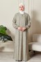 Modest Wear Mother Dress Prayer Dress Viscose Floral Full Length Dress V Robe Fish Dress Plus Size - 2