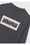 Gray Boy's Embossed Long Sleeve T-Shirt 7013 - 3