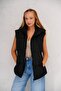 Women's 3-Pocket Hooded Sleeveless Puffer Vest - 2
