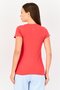 By Rosaline Women Graphic Print Pyjama T-Shirt, Red - 3