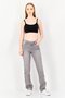 Women Icon Fit Solid Stretchable Denim Jeans, Grey - 3