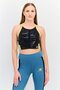 Women Sportswear Fit Brand Logo Training Bra, Black