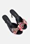 Women Deva 3Fx Slip On Floral Print Sandals, Multicolor - 3