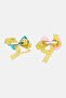 Toddlers Girl 2 Pcs Bow Clips, Pink/Blue - 2