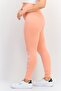 Women Tight Fit Pull On Training Leggings, Peach - 3