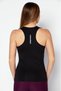 Women Sport Fit Sleeveless Training Tank Top, Black/Grey - 4