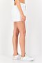 Women Rip Denim Shorts, White - 2