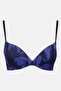 Women Floral Non Wired Padded Push Up Bra, Multicolor