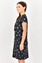 Women All Over Print Short Sleeves Sleeping Dress, Multicolor - 2