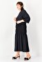 Women Solid Maxi Dress, Black - 3