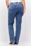 Women Straight Fit Washed Denim Jeans, Blue - 3