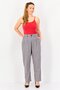 Women Regular Fit Micro Checked Straight Leg Pants, Multicolor - 4