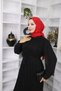 Women's Chiffon Special Occasion Savior Hijab Pleated Dress - 3