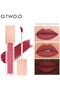 FASHIONISTADEAL O.TWO.O Heavy Mist Velvet Lipgloss (#3, SMOKY CAMEO BROWN) - 2