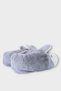 Unisex Figured Non-Slip and Noiseless Sole Home Slippers Gray - 6