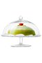 ARV BRÖLLOP Serving stand with lid, clear glass, 29 cm - 2