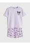 Seray New Season Crew Neck Kuromi Printed Girls' Shorts Pajama Set