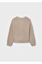 Beige Girls' Buttoned Cardigan 7317 - 4