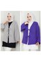 Women's Hijab Pleated Underwear 2 Pack Black Ecru Skirt Tunic Shirt Pleated - 5