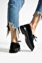 Camelia Women's Casual Loafer Black Suede - 4