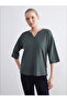 Notch Neck Blouse