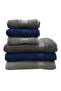 6-Piece Towel Set (3 Pieces 90X150 cm Bath Towels + 3 Pieces 50X90 cm Head Towels)