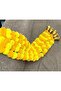 Pack of 5 Shreej Artificial Marigold Fluffy Flowers and Golden Hanging Bells Garlands /Wall hangi - 8