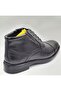 64745 5K Black Antique Genuine Leather Thermal Lining Zippered Men's Classic Lightweight Boots - 4